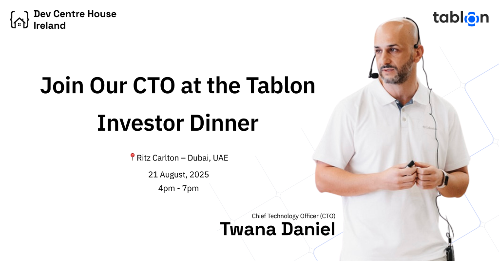 Dev Centre House Founder & CTO Speaks at Tablon Investor Dinner